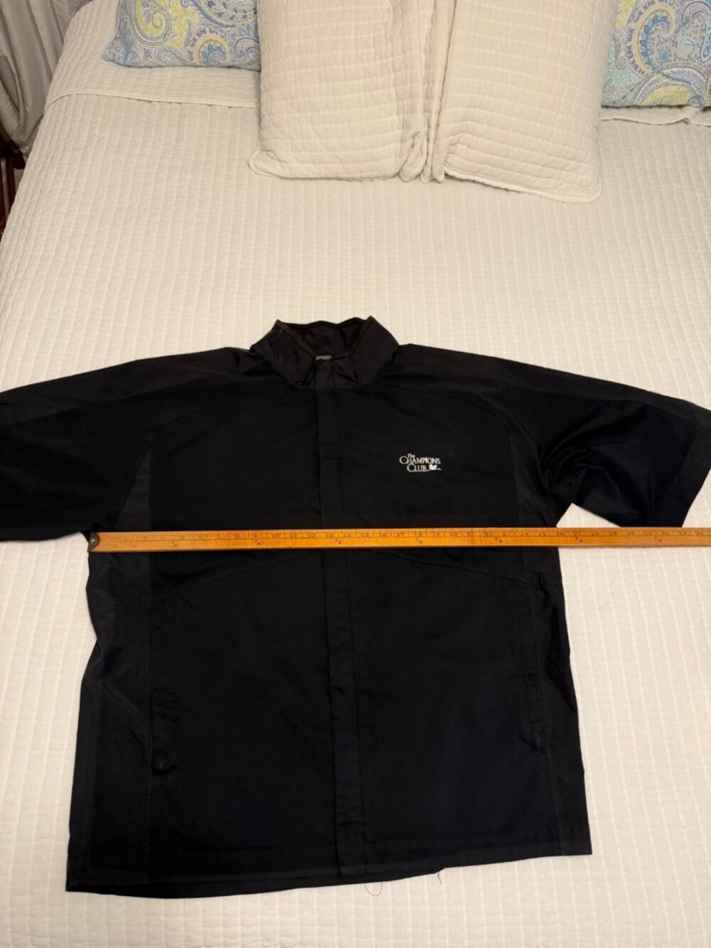 FootJoy DryJoys Men's XL Black Golf Rain Jacket Convertible Champions Club